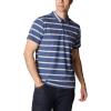 Columbia Mens Columbia Hike™ PoloHiking Shirt(Dark Mountain/Columbia Grey Stripe)