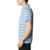 Columbia Mens Columbia Hike™ PoloHiking Shirt(Jet Stream Scattered Stripe)