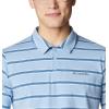 Columbia Mens Columbia Hike™ PoloHiking Shirt(Jet Stream Scattered Stripe)