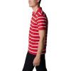 Columbia Mens Columbia Hike™ PoloHiking Shirt(Mountain Red/White Stripe)