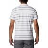Columbia Mens Columbia Hike™ PoloHiking Shirt(White/Columbia Grey Stripe)