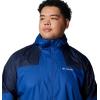Columbia Men’s Inner Limits III Waterproof Rain Jacket(Mountain Blue/Collegiate Navy)