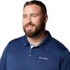 Columbia Mens Sage Peak Knit Polo(Dark Mountain Heather)