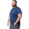 Columbia Mens Sage Peak Knit Polo(Dark Mountain Heather)
