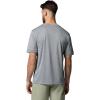 Columbia Mens Sage Peak Knit Short Sleeve Crew(Columbia Grey Heather)