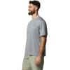 Columbia Mens Sage Peak Knit Short Sleeve Crew(Columbia Grey Heather)