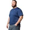 Columbia Mens Sage Peak Knit Short Sleeve Crew(Dark Mountain Heather)