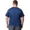Columbia Mens Sage Peak Knit Short Sleeve Crew(Dark Mountain Heather)