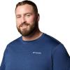 Columbia Mens Sage Peak Knit Short Sleeve Crew(Dark Mountain Heather)