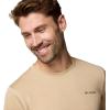 Columbia Mens Sage Peak Knit Short Sleeve Crew(Dark Stone Heather)
