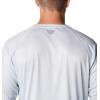 Columbia Mens Super Terminal Tackle PFG Super Fade Long Sleeve(Cirrus Grey Techcamo/Bathymetric Super Fade)