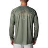 Columbia Mens Super Terminal Tackle PFG Super Fade Long Sleeve(Cypress/Fish Hooks Super Fade)