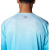 Columbia Mens Super Terminal Tackle PFG Super Fade Long Sleeve(Ocean Blue Techcamo/Bathymetric Super Fade)