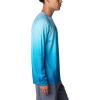 Columbia Mens Super Terminal Tackle PFG Super Fade Long Sleeve(Ocean Blue Techcamo/Bathymetric Super Fade)