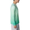 Columbia Mens Super Terminal Tackle PFG Super Fade Long Sleeve(Ocean Mint Techcamo/Bathymetric Super Fade)
