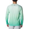 Columbia Mens Super Terminal Tackle PFG Super Fade Long Sleeve(Ocean Mint Techcamo/Bathymetric Super Fade)