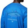 Columbia Mens Super Terminal Tackle PFG Super Fade Long Sleeve(Vivid Blue/Fish Hooks Super Fade Tuna)