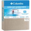 Columbia Omni Freeze Super Soft Breathable, Moisture-Wicking, Cooling Sateen Flat Sheet, Fitted Sheet, and Pillow Case Set, Luxury 4 Piece White Queen Bedsheets Set(Fossil)