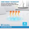 Columbia Omni Freeze Super Soft Breathable, Moisture-Wicking, Cooling Sateen Flat Sheet, Fitted Sheet, and Pillow Case Set, Luxury 4 Piece White Queen Bedsheets Set(Columbia Grey)