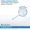 Columbia Ultimate Down Alternative Performance Queen Size Pillow with Omni-Wick & Moisture Wicking Technology – Breathable Side Sleeper, Neck and Shoulder Support, White, Standard/Queen Pack of 1
