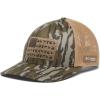 Columbia Unisex-Adult PHG Camo Mesh Ball Cap(Mossy Oak Bottomland/Game Flag)