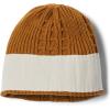 Columbia Womens Agate Pass Cable Knit Beanie(Camel Brown)