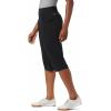 Columbia Women’s Anytime Casual Capri, Stain Resistant, Sun Protection(Black)