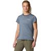 Columbia Womens Bluevista Hill Short Sleeve Crew(Collegiate Navy Heather)
