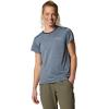Columbia Womens Bluevista Hill Short Sleeve Crew(Collegiate Navy Heather)