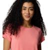 Columbia Womens Bogata Bay Short Sleeve Tee(Alpenglow)