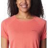 Columbia Womens Bogata Bay Short Sleeve Tee(Juicy)