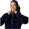 Columbia Womens Fire Side Sherpa 1/4 Zip(Collegiate Navy)