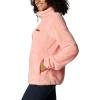 Columbia Womens Fire Side Sherpa 1/4 Zip(Coral Reef)