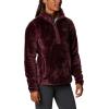 Columbia Womens Fire Side Sherpa 1/4 Zip(Malbec)