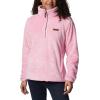 Columbia Womens Fire Side Sherpa 1/4 Zip(Wild Rose)