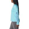 Columbia Womens Fork Stream Long Sleeve Shirt(Aquamarine/Eve Logo)