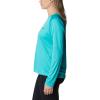 Columbia Womens Fork Stream Long Sleeve Shirt(Bright Aqua/Nocturnal Graphic)