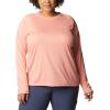 Columbia Womens Fork Stream Long Sleeve Shirt(Coral Reef/White Logo)