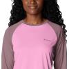 Columbia Womens Fork Stream Long Sleeve Shirt(Cosmos/Fig/Cosmos Logo)