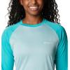 Columbia Womens Fork Stream Long Sleeve Shirt(Green)