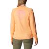 Columbia Womens Fork Stream Long Sleeve Shirt(Peach/Wild Geranium Graphic)