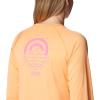 Columbia Womens Fork Stream Long Sleeve Shirt(Peach/Wild Geranium Graphic)