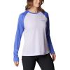 Columbia Womens Fork Stream Long Sleeve Shirt(Purple Tint/Purple Lotus Graphic)