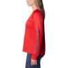 Columbia Womens Fork Stream Long Sleeve Shirt(Red Lily/Nocturnal Logo)