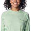 Columbia Womens Fork Stream Long Sleeve Shirt(Sage Leaf/Canteen Logo)