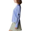 Columbia Womens Fork Stream Long Sleeve Shirt(Serenity/Dark Nocturnal Logo)