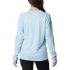 Columbia Womens Fork Stream Long Sleeve Shirt(Spring Blue/Nocturnal Logo)