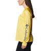 Columbia Womens Fork Stream Long Sleeve Shirt(Sun Glow/Nocturnal Logo)