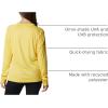 Columbia Womens Fork Stream Long Sleeve Shirt(Sun Glow/Nocturnal Logo)