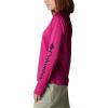 Columbia Womens Fork Stream Long Sleeve Shirt(Wild Fuchsia/Dark Nocturnal Logo)